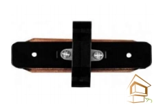 | Трековые системы, Трековые системы освещения Трековый соединитель для шинопровода прямой внутренний, черный, 1 фаза