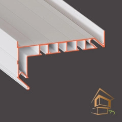 | Профиль для натяжных потолков Flexy GARDINA3 03 для карнизных ниш трехрядный 2.5 м белый глянец