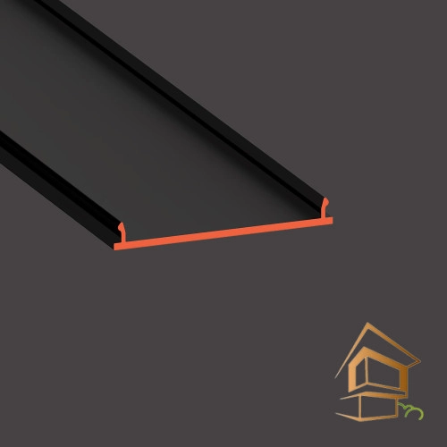 | профиль для натяжных потолков, SCREEN 30 BLACK, натяжной потолок, профиль 30 мм Экран 30 мм черный SCREEN 30 BLACK