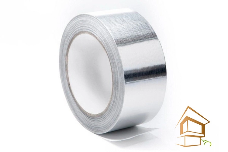 | алюминиевый скотч, прочный скотч, 50 мм скотч, скотч для металла, скотч для пластика, скотч для дерева Скотч алюминиевый 