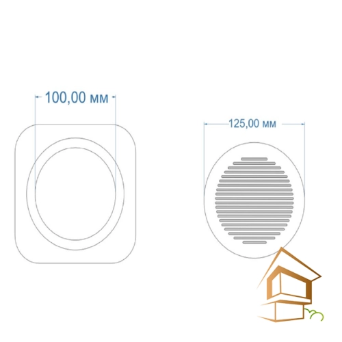 | магнитная вентрешётка, белая вентрешётка, ревизионная вентрешётка, вентрешётка 100 мм Магнитная вент решетка белая (ревизионная) 100 мм