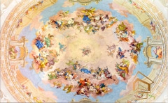 | Натяжной потолок с фотопечатью фрески, своды, Натяжной потолок фрески Натяжной потолок с фотопечатью Фрески, своды 072