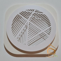 | Ревизионные решетки, Ревизионные решетки для вентиляции Магнитная вент решетка белая (ревизионная) 125 мм