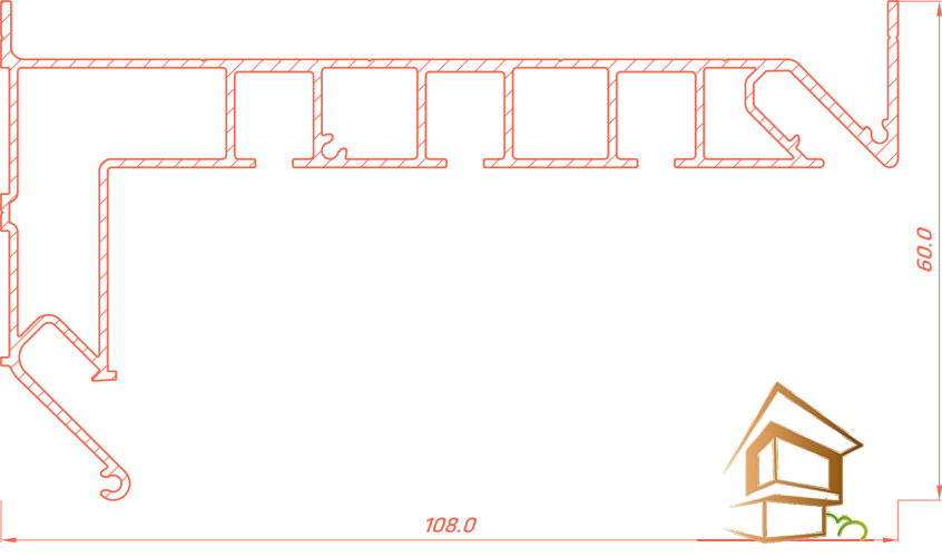 | профиль для натяжных потолков, трёхрядный профиль, чёрный профиль, Flexy GARDINA3 03, карнизные ниши, гарпунная система Профиль для натяжных потолков Flexy GARDINA3 03 для карнизных ниш трехрядный 3.2 м черный