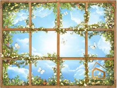 | Натяжной потолок с фотопечатью небо и объекты Натяжной потолок с фотопечатью Небо и объекты 018