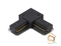 | трековая система ART, встраиваемая трековая система Однофазный коннектор 220V L- образный, черный, 69x69мм