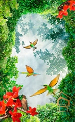 | Натяжной потолок с фотопечатью небо и объекты Натяжной потолок с фотопечатью Небо и объекты 019