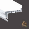 | профиль для натяжных потолков, трёхрядный профиль, Flexy GARDINA3 04, карнизные ниши, белый глянец, длина 3,2 м Профиль для натяжных потолков Flexy GARDINA3 04 для карнизных ниш трехрядный 3.2 м белый глянец