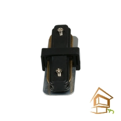 | трековая система ART, встраиваемая трековая система Однофазный коннектор 220V прямой, черный, 75x35мм