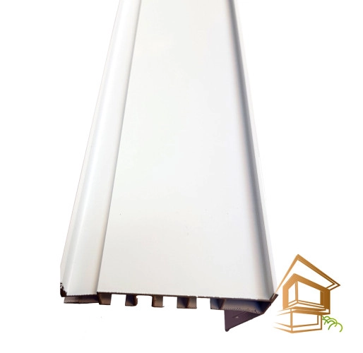 | профиль для натяжного потолка, карнизный профиль, ПК 5, трёхрядный профиль, профиль с перегибом, белый профиль, длина 3,2 метра Профиль натяжного потолка карнизный с перегибом ПК 5 белый трехрядный - 3.2 метра -  - 
