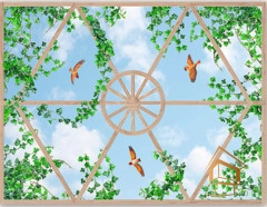 | Натяжной потолок с фотопечатью небо и объекты Натяжной потолок с фотопечатью Небо и объекты 022