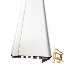 | карнизы натяжные потолки, карниз для натяжного потолка, скрытый карниз для натяжного потолка, потолочный карниз для натяжных потолков, встроенный карниз в натяжном потолке, скрытый карниз под натяжной потолок, встраиваемый карниз для натяжного потолка, карниз потолочный под натяжной потолок, натяжной потолок с карнизом для штор, карниз для натяжного потолка купить Профиль натяжного потолка карнизный с перегибом ПК 5, белый трехрядный - 4.0 метра