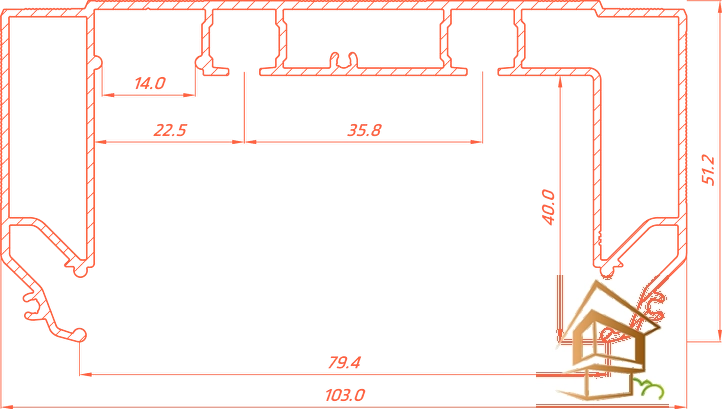| профиль для натяжных потолков, Flexy GARDINA2 05, двухрядный профиль, карнизные ниши, подсветка, чёрный профиль Профиль для натяжных потолков Flexy GARDINA2 05 для карнизных ниш с подсветкой, двухрядный 2.2 м черный
