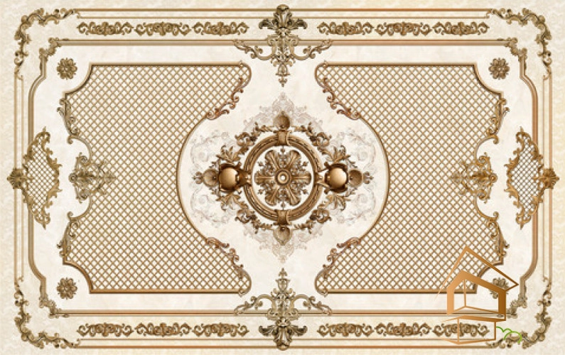 | натяжной потолок, фотопечать, орнаменты, узоры, дизайн, уют, гармония Натяжной потолок с фотопечатью орнаменты и узоры 004 -  -