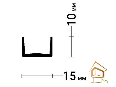 | вставка для натяжных потолков, PVC 15 FLY, профиль для натяжных потолков, клин для натяжных потолков, гарпун для натяжных потолков Вставка PVC 15 FLY 15 мм