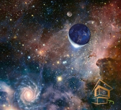 | Натяжной потолок с фотопечатью космос, Натяжной потолок космос Натяжной потолок с фотопечатью Космос 017