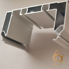 | Профиль для натяжных потолков Flexy GARDINA2 05 для карнизных ниш с подсветкой, двухрядный 2.2 м белый муар