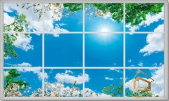 | Натяжной потолок с фотопечатью небо и объекты Натяжной потолок с фотопечатью Небо и объекты 027