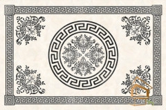 | Натяжной потолок с фотопечатью орнаменты и узоры, Натяжной потолок узоры Натяжной потолок с фотопечатью орнаменты и узоры 097