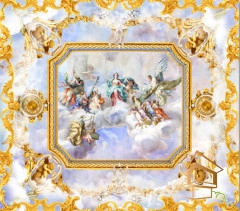 | Натяжной потолок с фотопечатью фрески, своды, Натяжной потолок фрески Натяжной потолок с фотопечатью Фрески, своды 086