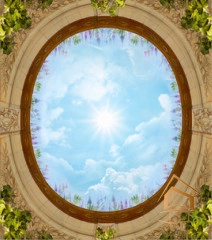 | Натяжной потолок с фотопечатью фрески, своды, Натяжной потолок фрески Натяжной потолок с фотопечатью Фрески, своды 090