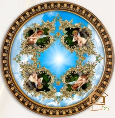 | Натяжной потолок с фотопечатью фрески, своды, Натяжной потолок фрески Натяжной потолок с фотопечатью Фрески, своды 091