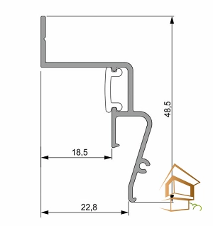 | Профиль парящий под вставку, ALTEZA черный, alteza contour pro led, contour pro led, contour pro led купить спб, contour pro led парящий профиль, contour pro led профиль, профиль alteza contour pro led ALTEZA черный