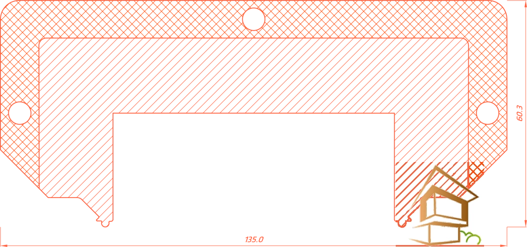 | торцевая заглушка, TOREC GARDINA2 05, профиль для натяжных потолков, EURO 05 Торцевая заглушка к TOREC GARDINA2 05