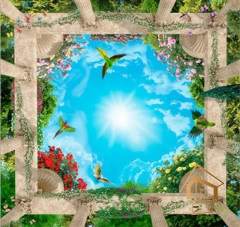 | Натяжной потолок с фотопечатью фрески, своды, Натяжной потолок фрески Натяжной потолок с фотопечатью Фрески, своды 093