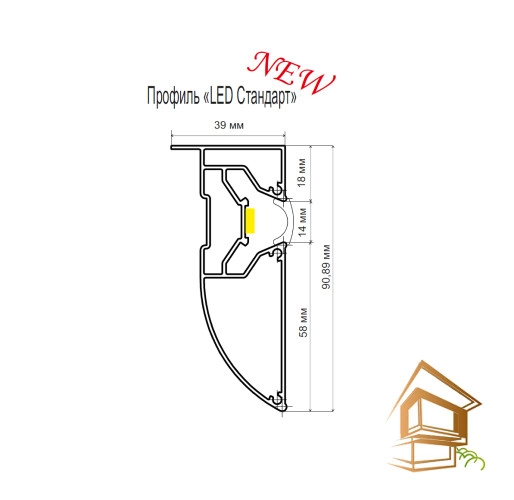 | Профиль для перехода с подсветкой, профиль перехода уровня, профиль для перехода уровня натяжного, профиль для перехода уровня натяжного потолка, профиль переход уровня, профиль перехода уровня натяжного потолка, профиль для перехода уровня натяжного потолка, пп75 профиль для натяжных, профиль пп75, профиль пп75 для натяжных потолков Профиль для перехода уровня натяжного потолка