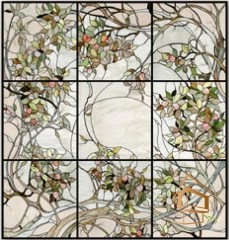 | Натяжной потолок с фотопечатью витражи Натяжной потолок с фотопечатью Витражи 003