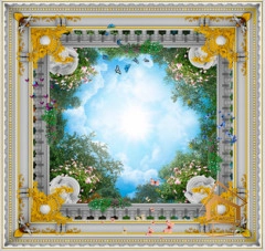 | Натяжной потолок с фотопечатью фрески, своды, Натяжной потолок фрески Натяжной потолок с фотопечатью Фрески, своды 094