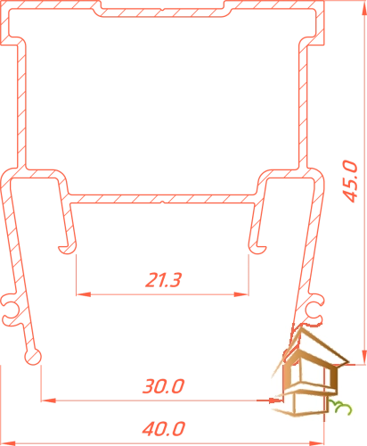 | профиль для натяжных потолков, Flexy LINE 30, световой профиль, гарпунная система, монтаж Профиль для натяжных потолков Flexy LINE 30 для световых линий, 2 м