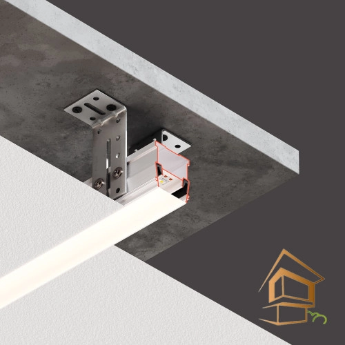 | профиль для натяжных потолков, Flexy LINE 30, световой профиль, гарпунная система, монтаж Профиль для натяжных потолков Flexy LINE 30 для световых линий, 2 м