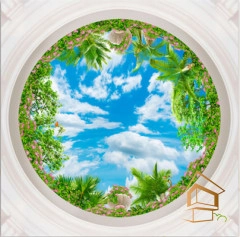 | Натяжной потолок с фотопечатью фрески, своды, Натяжной потолок фрески Натяжной потолок с фотопечатью Фрески, своды 096