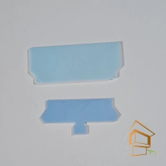 | карнизный профиль, ПК 14, двухрядный, натяжной потолок, монтаж, качественные материалы Заглушка торцевая для профиля ПК 14 белая (2 шт комплект)