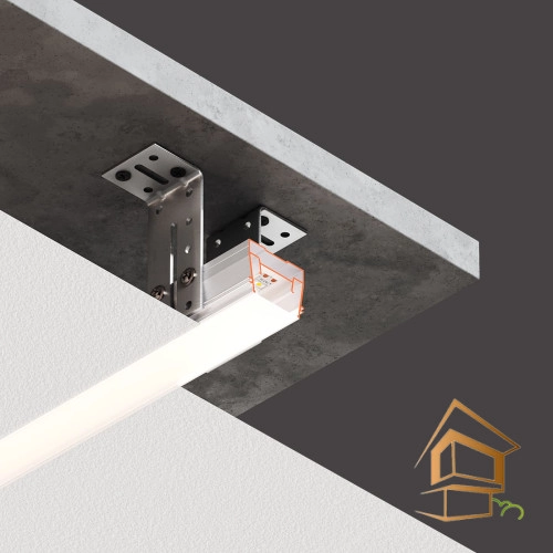 | профиль для натяжных потолков, Flexy LINE SLIM 30, световой профиль, гарпунная система, 2 метра Профиль для натяжных потолков Flexy LINE SLIM 30 для световых линий, 2 м