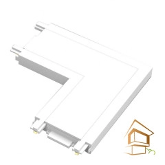 | EKS, Освещение для натяжных потолков CLARUS Коннектор L образный 48V для магнитного ультратонкого шинопровода, белый