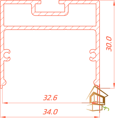 | профиль для натяжных потолков, Flexy SVET 30, профиль 2.0 м, профиль для светильников Профиль для натяжных потолков Flexy SVET 30 для накладных/подвесных свет линий не крашенный 2.0 м