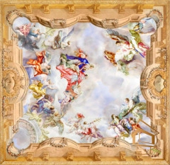 | Натяжной потолок с фотопечатью фрески, своды, Натяжной потолок фрески Натяжной потолок с фотопечатью Фрески, своды 099