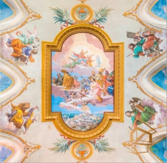 | Натяжной потолок с фотопечатью фрески, своды, Натяжной потолок фрески Натяжной потолок с фотопечатью Фрески, своды 100