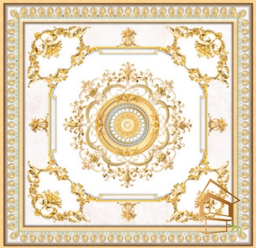 | натяжной потолок, фотопечать, орнаменты, узоры, интерьер, уют Натяжной потолок с фотопечатью орнаменты и узоры 014 - -