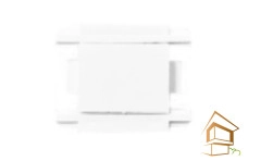 | EKS, Освещение для натяжных потолков CLARUS Коннектор прямой 48V для магнитного ультратонкого шинопровода, белый